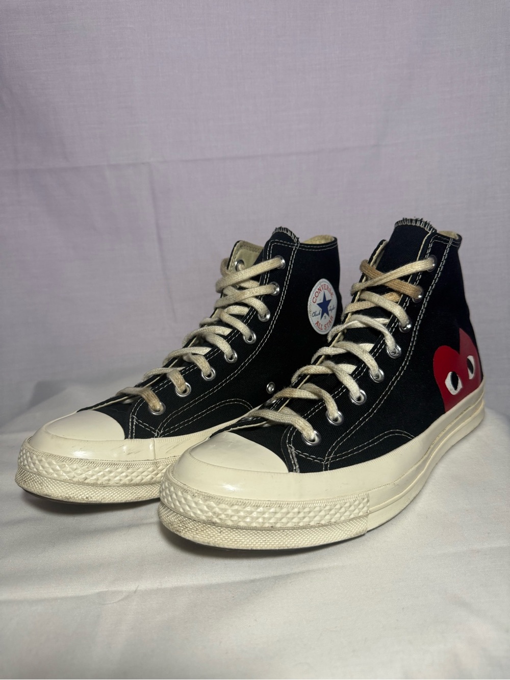 Converse x Comme des Garçons PLAY Chuck 70 High Black 150204C Men’s 9 Women’s 11